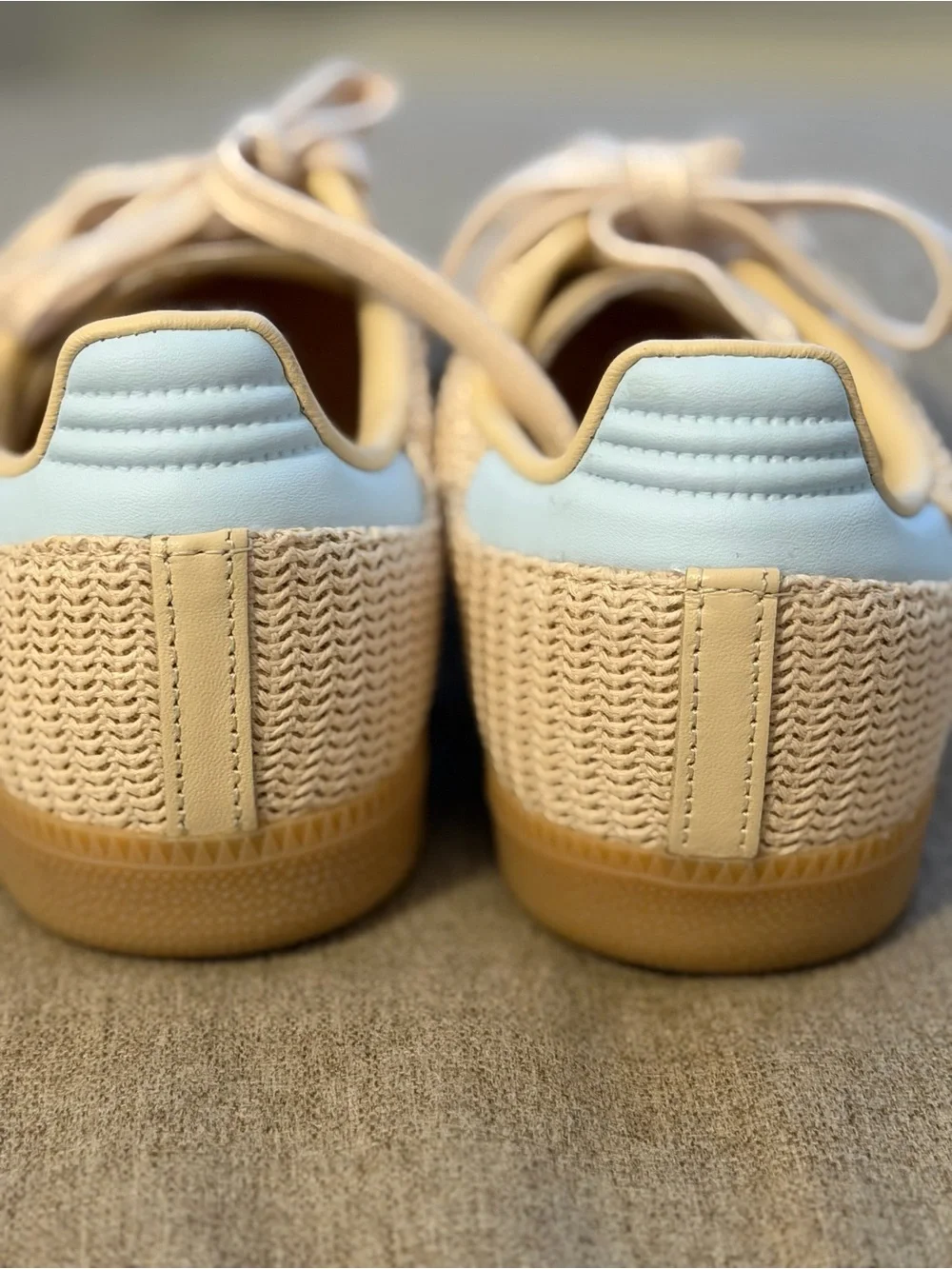 Adidas Samba OG Sneakers in Sand Strata Sky Tint. Size 7. Worn Once EUC - Picture 6 of 10